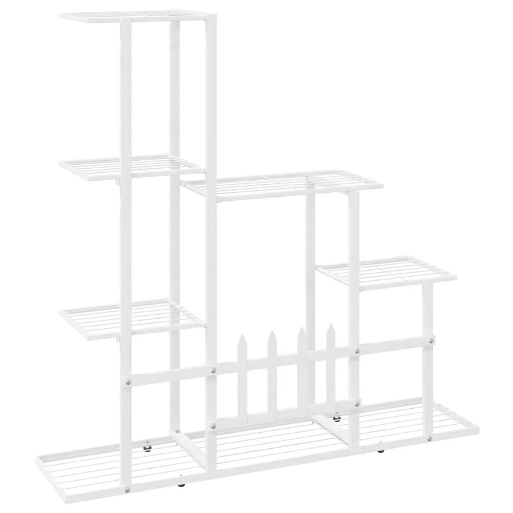 Portavasi fioriera 94,5 x 25 x 88 cm metallo bianco 02_0045168