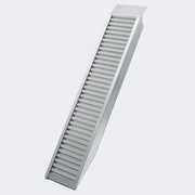 Rampa di carico pieghevole multiuso in alluminio con barra di sicurezza 161 cm fino a 2025 kg grigia 3416072
