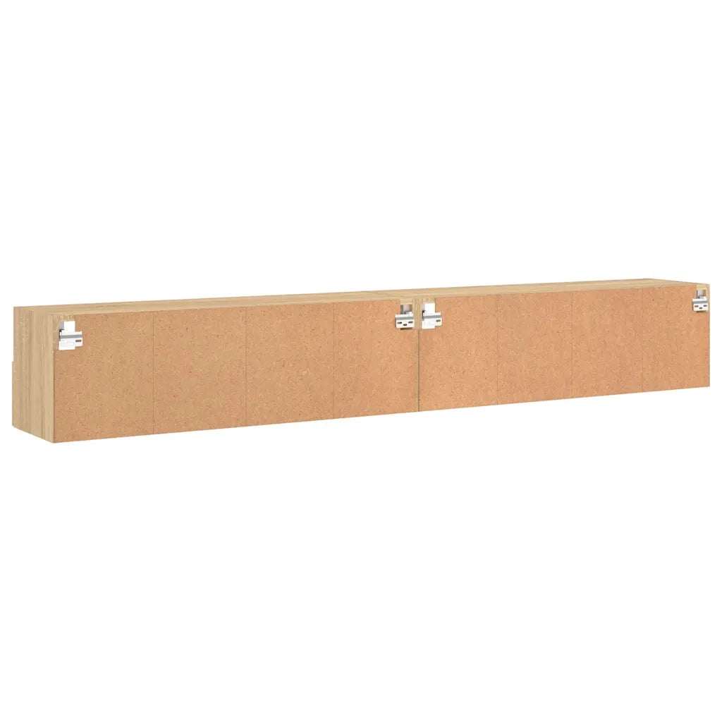 Mobili TV Muro 2pz | Armadietto TV | Mobile Porta TV Rovere Sonoma 100x30x30 cm Legno Multistrato