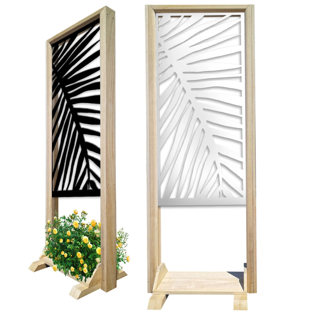 PALMA - Separè - Paravento modulabile - 70x190cm - in Legno e PVC Colore: nero