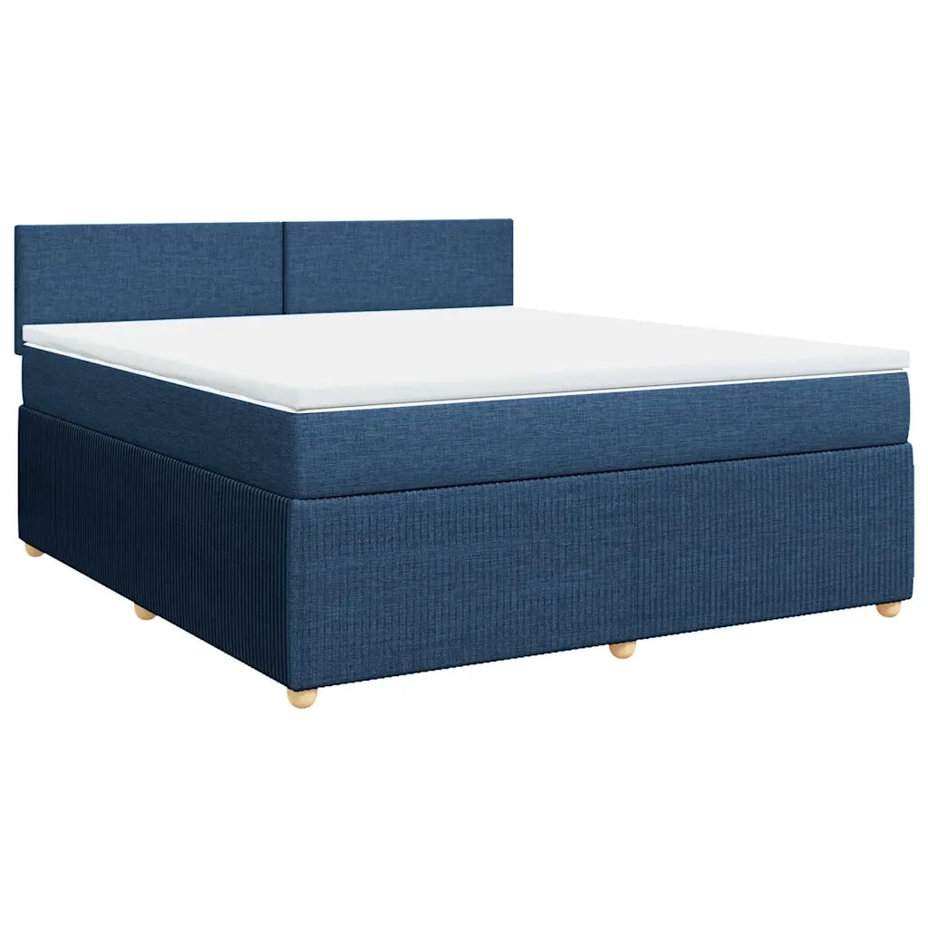 Giroletto a Molle con Materasso Blu 180x200 cm in Tessuto 3287534