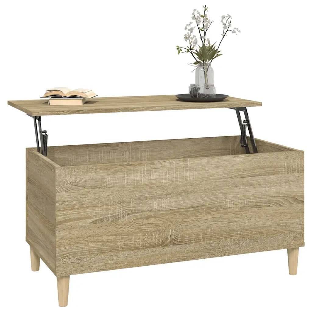 Tavolino Salotto Rovere Sonoma 90x44,5x45 cm Legno Multistrato 819583