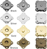 16 set di pulsanti magnetici per cucire, connettori magnetici di chiusura per accessori da cucire, pulsanti magnetici per cucire, cucire con pulsanti magnetici per portafoglio e borse da mano DIY Craft 14 mm