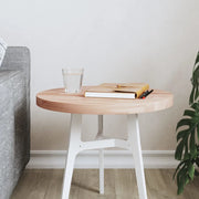 Piano per Tavolo Ã˜40x2,5 cm Rotondo in Legno Massello di Faggio