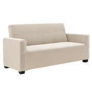 [neu.haus] Copridivano - Fodera per divani color sabbia divani con la larghezza di 120-190 cm fodera elastico