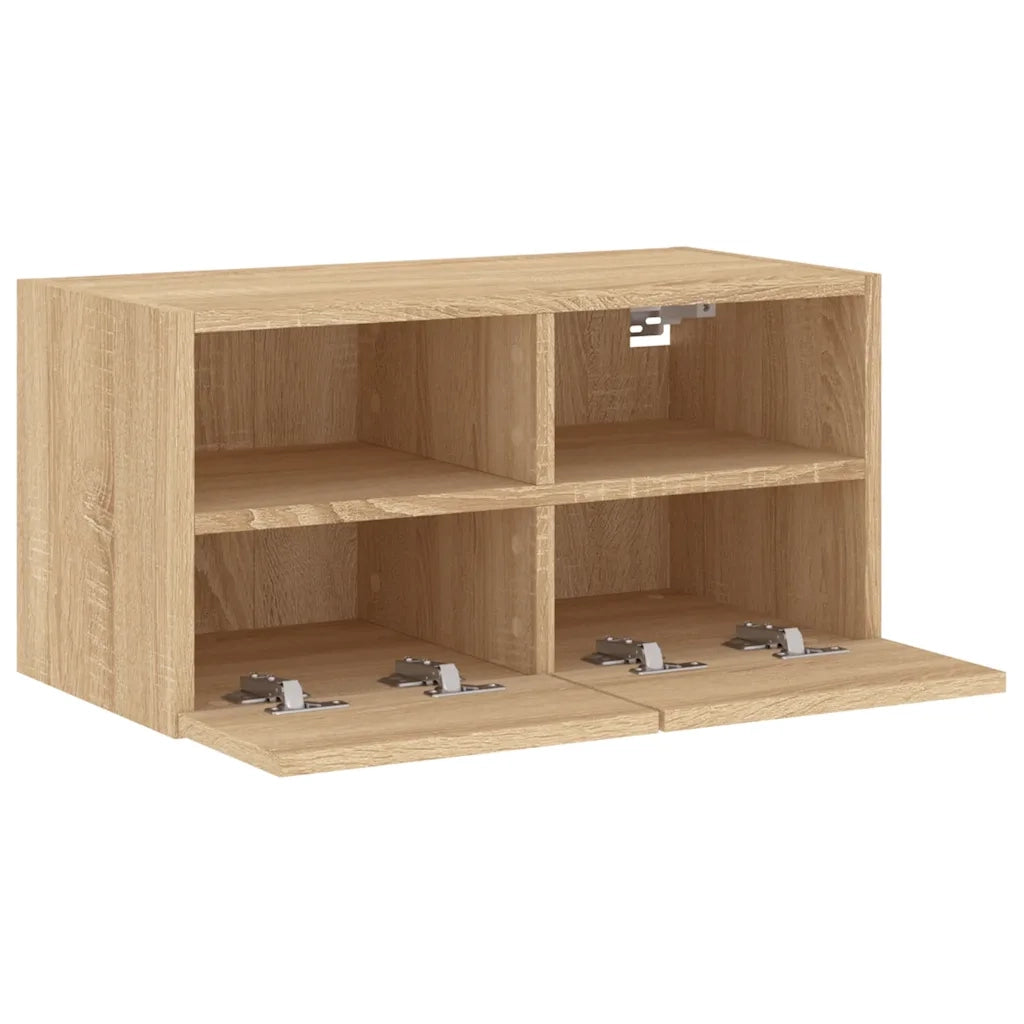 Mobile TV a Parete-Mobile TV a Muro Rovere Sonoma 60x30x30 cm Legno Multistrato
