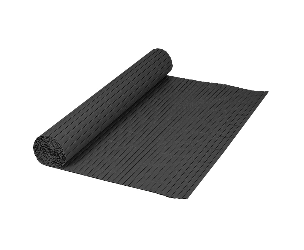 Canniccio Bambù In Pvc Frangivista Recinzione Per Giardino Frangivento Balcone Antracite - 100x500Cm