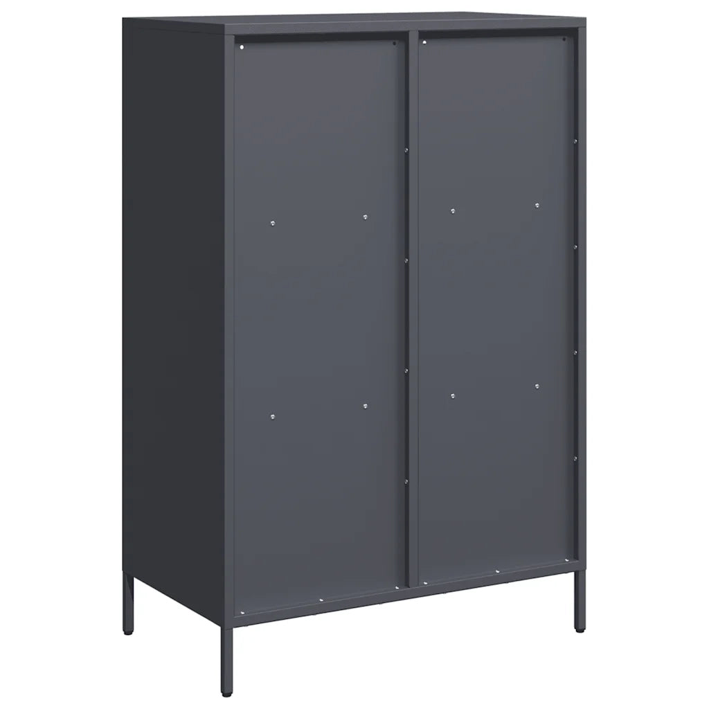 Credenza Antracite 68x39x103,5 cm Acciaio