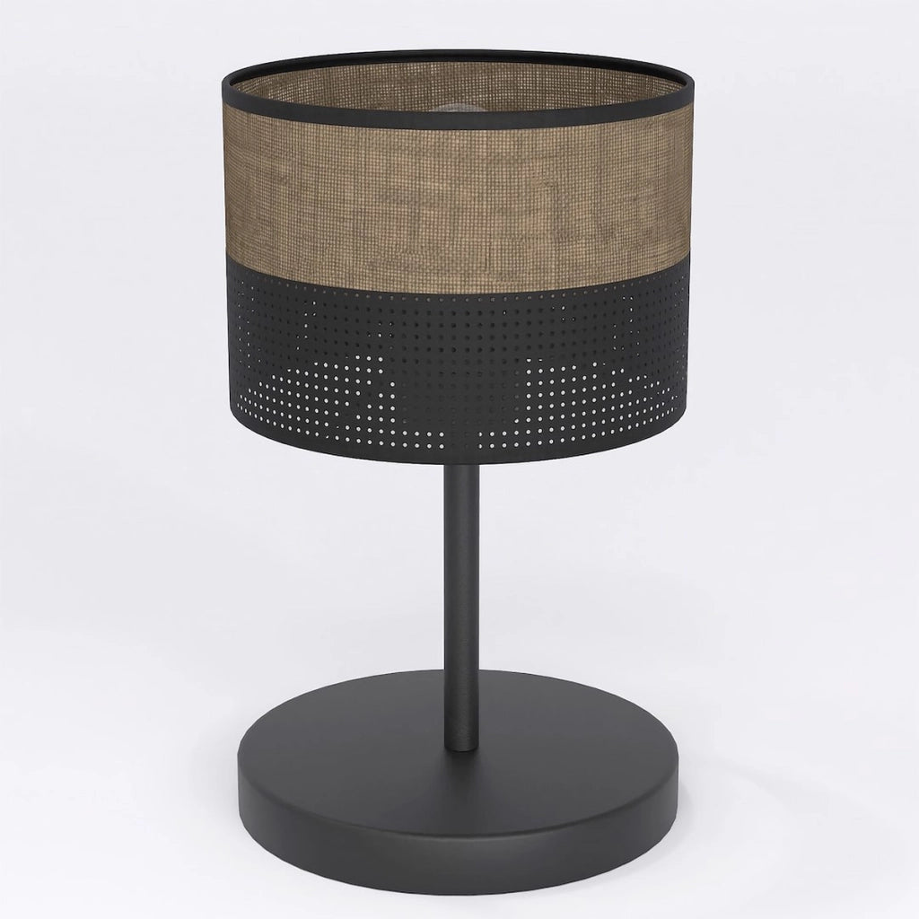 Lampada da tavolo Karbon in acciaio nero opaco