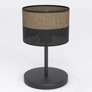 Lampada da tavolo Karbon in acciaio nero opaco