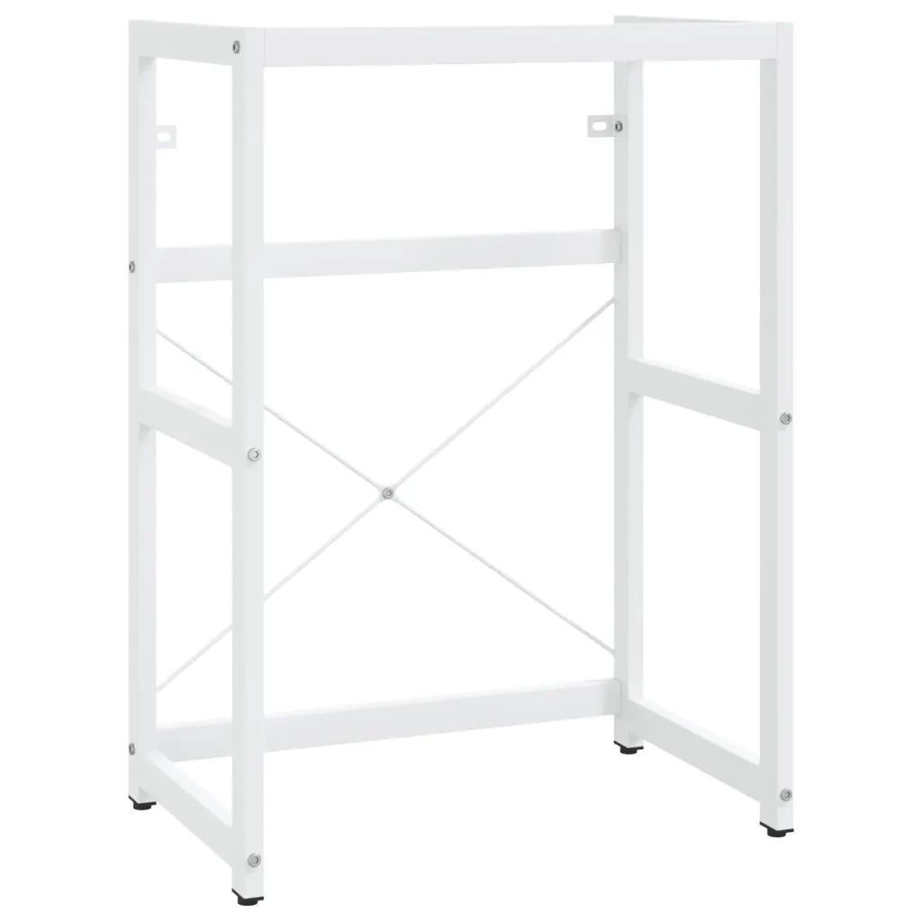 Telaio per Lavabo da Bagno con Lavabo Integrato-Struttura per Lavabo da Bagno Bianco in Ferro 890312