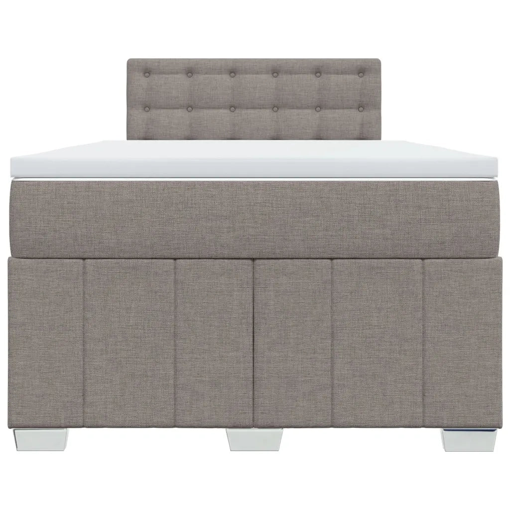 Giroletto a Molle con Materasso Tortora 120x190 cm in Tessuto