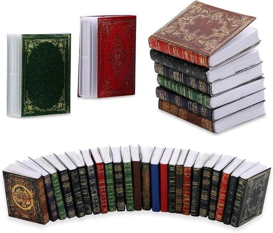 Set di 12 libri miniaturetti per poppea - Accessori per poppea - Libri decorazione per poppea 1:12 - Set di libri per poppea - Studeo e biblioteca per poppea - Camera da letto per poppea - 70+ accessori.