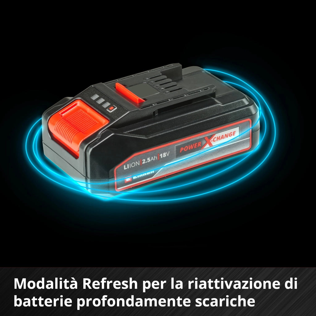 Kit Energy Caricabatteria Xchange + 1 Batteria 18 V 2,5AH Einhell