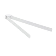 Portasalviette a snodo a muro 36 cm Gedy in ottone bianco | Pirenei