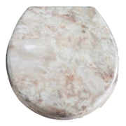 Trade Shop - Copriwater Copri Water Sedile Wc Bagno Universale Cerniere Acciaio Marmo -        3,5