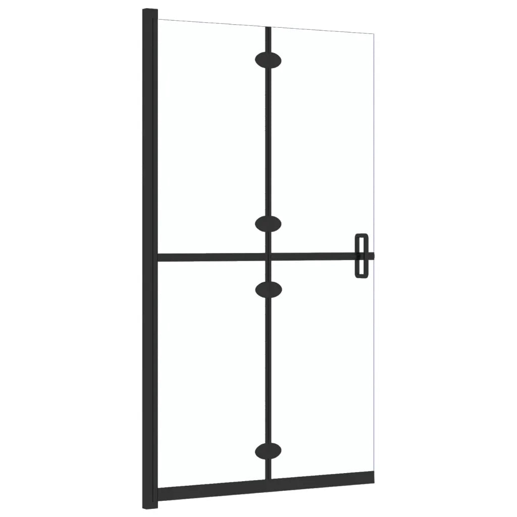 Parete per Doccia Walk-in Pieghevole in Vetro ESG 70x190 cm 151180