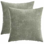 Federa 2 pcs HEERLEN Verde 35 x 35 cm Tessuto Chenille 908119