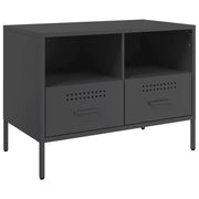 Mobile TV | Armadietto TV | Mobile Porta TV Nero 68x39x50,5 cm in Acciaio