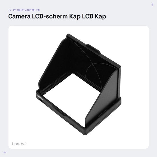 Schermo LCD a zona di blocco della luce solare - Capo d'ombra - Adatto per A7/A7M2/A7R2/A7M3/A9 - 3,0 Pollici - Antiscivolo - Resistente agli urti