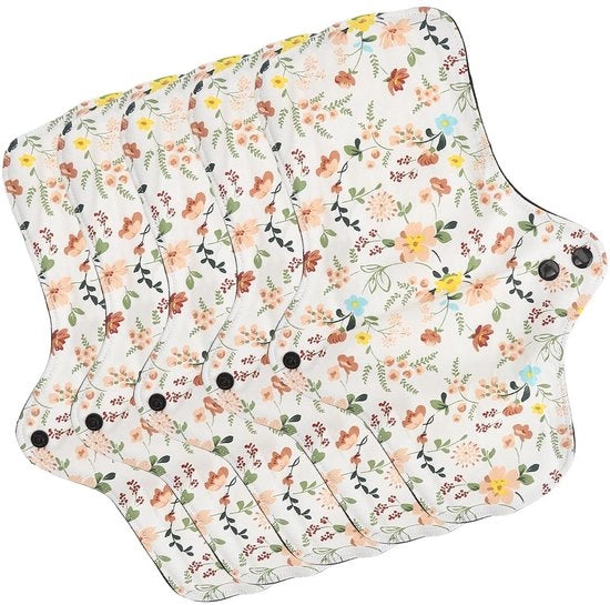 Prodotti per la Menopausa - Pannolli Reutilizzabili - Lenzuola di Cotone - Pannolini per la Menopausa - Pannolini per Intimo - 5 Unità - Dimensione L - Pannolini per la Menopausa 

Specifiche tecniche: 
- 5 pezzi
- Dimensione L