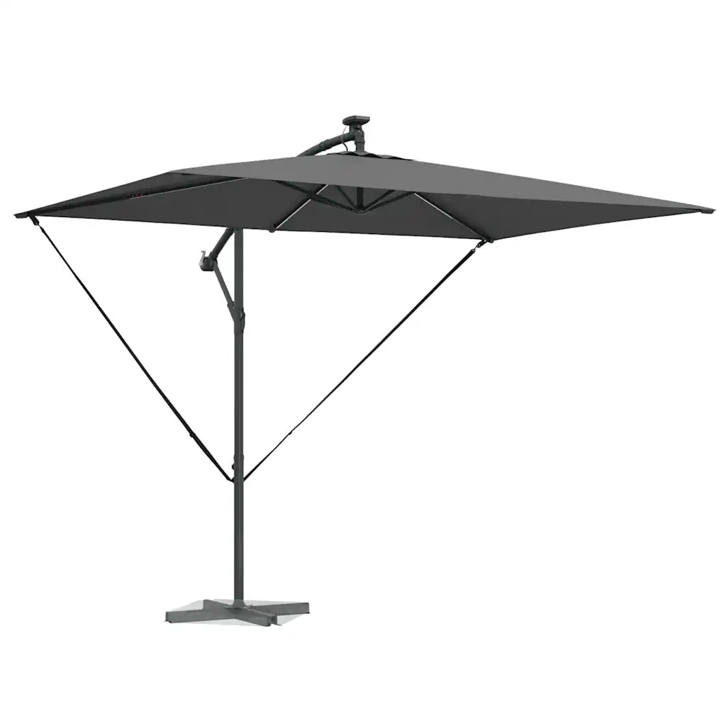 Ombrellone Antracite 294 x 200 x 270 cm Poliestere e Alluminio 42003393