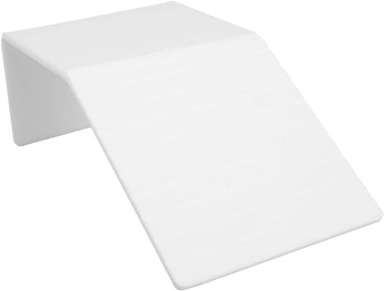 Piattaforma Acrilica Flottante per Tartaruga - Area di Riposo - Simulazione - Adatta per Rettili e Rane - Modello Beige per Terrario Acquatico Tartaruga Snaile (L)