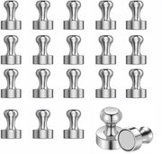 Magnetici forti, 20 pezzi Magnetici Neodymium Extra forti 12 x 16 mm Magnetici per frigorifero Magnetici piccoli Mini Magnetici forti per lavagna Magnetici per frigorifero, ufficio, carta, foto (Argento)