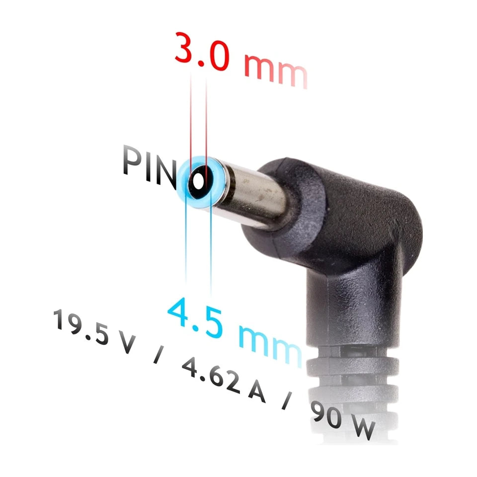 Adattatore di alimentazione per notebook Akyga AK-ND-26 19,5V/4,62A 90W 4,5x3,0 mm + pin Adattatore/inverter di alimentazione HP Indoor Nero