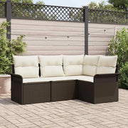 Set Divano da Giardino 4 pcs Marrone polyrattan 3354007
