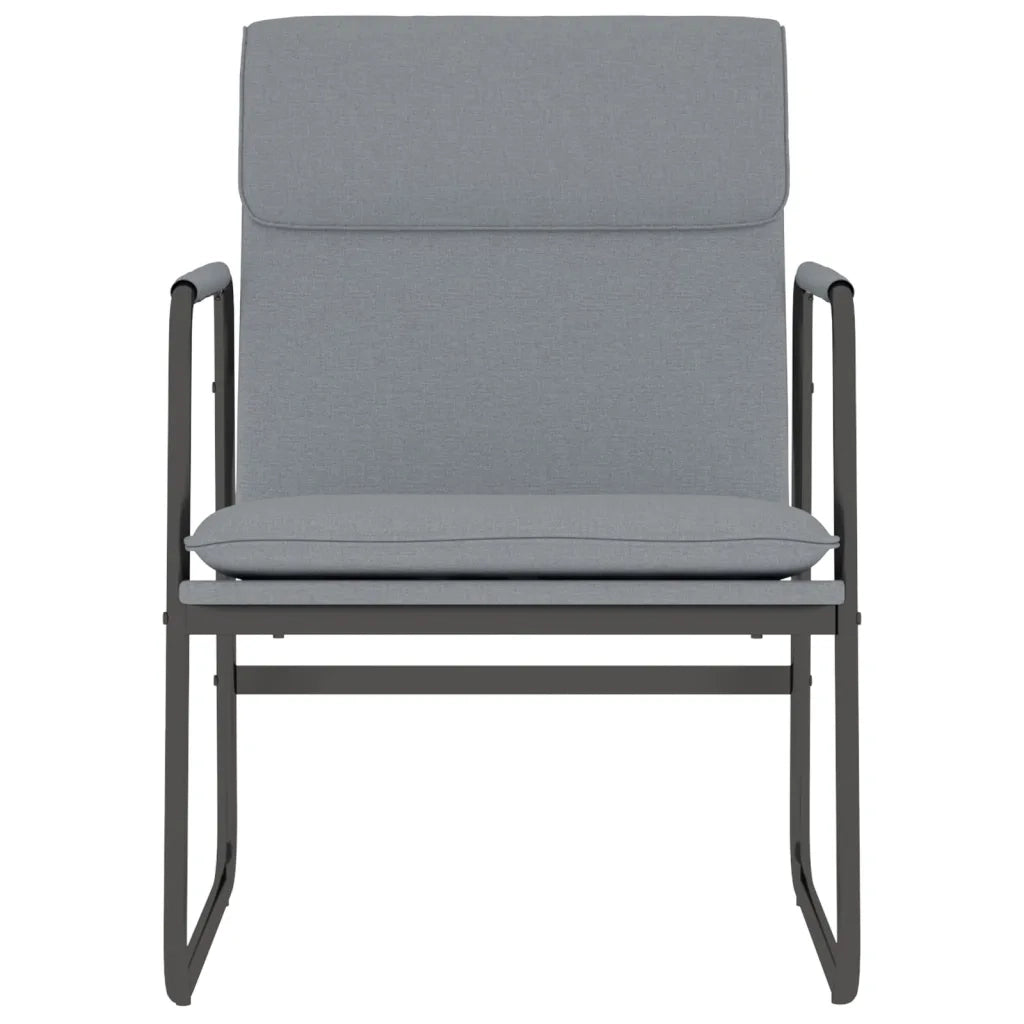 Sedia Lounge Grigio Chiaro 55x64x80 cm in Tessuto cod mxl 14489