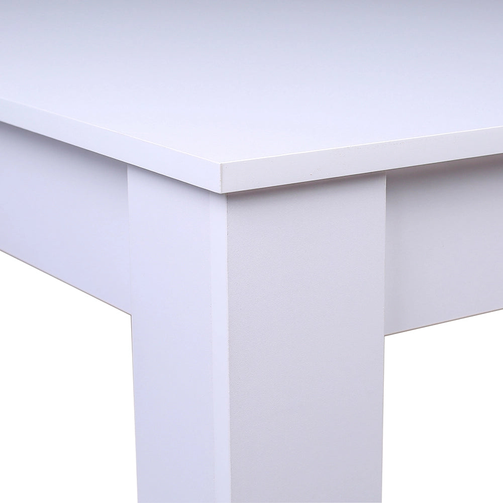 Tavolo per Sala da Pranzo Fisso 120x80 H74cm Bianco e Top 18mm Moderno