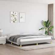 Giroletto senza Materasso-Struttura Letto Grigio Chiaro 200x200 cm Tessuto 528369