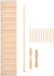 12 Maniglia in Legno DIY - Accessori per Casa di Bambola Gradini Modello per Casa di Bambola Decorazioni Paesaggio Micro - Braccio Sinistro del Sedile.