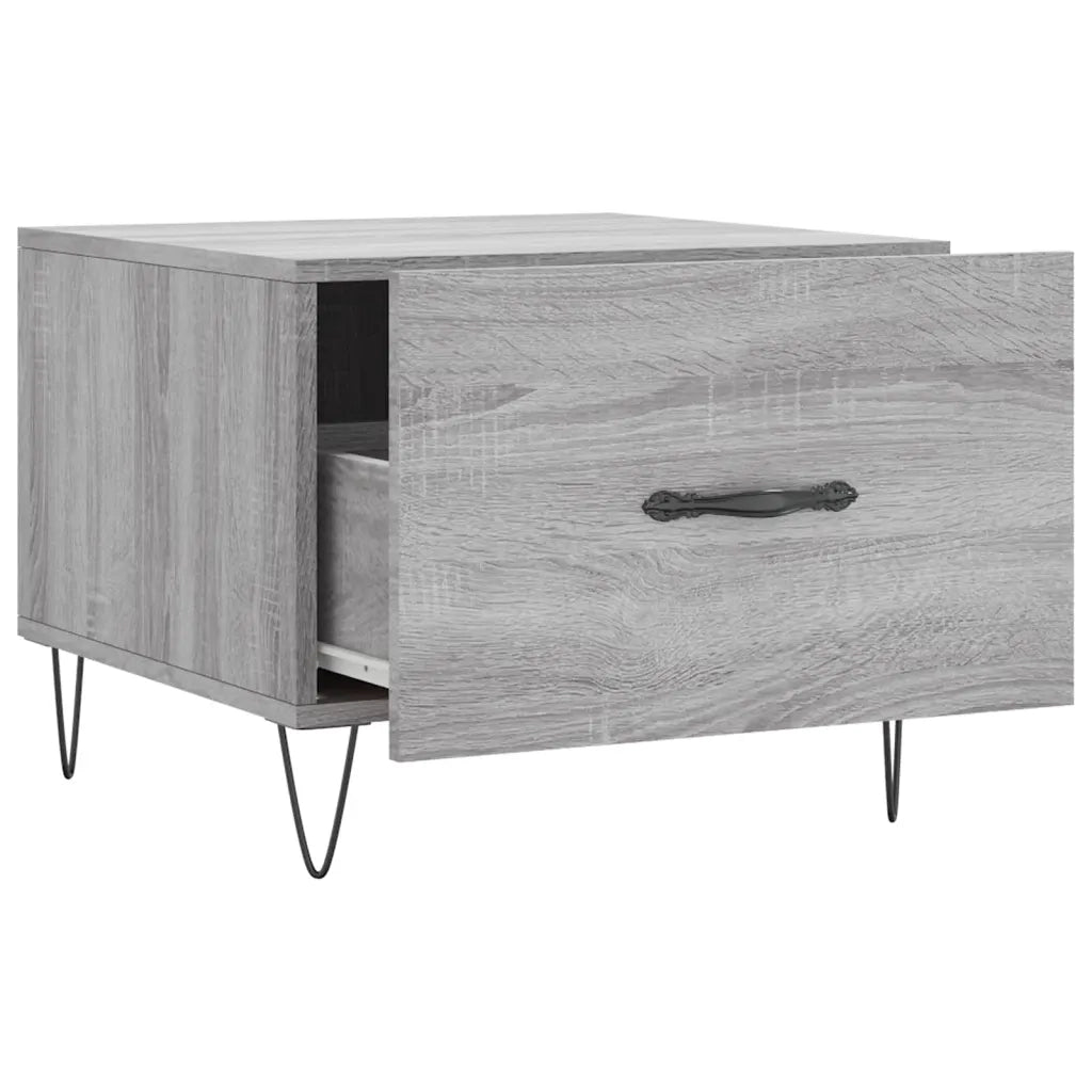 Tavolino da Salotto Grigio Sonoma 50x50x40 cm Legno Multistrato 829392