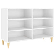 Credenza | Madia | Buffet da pranzo | Armadio da pranzo Bianca 103,5x35x70 cm in Legno Multistrato