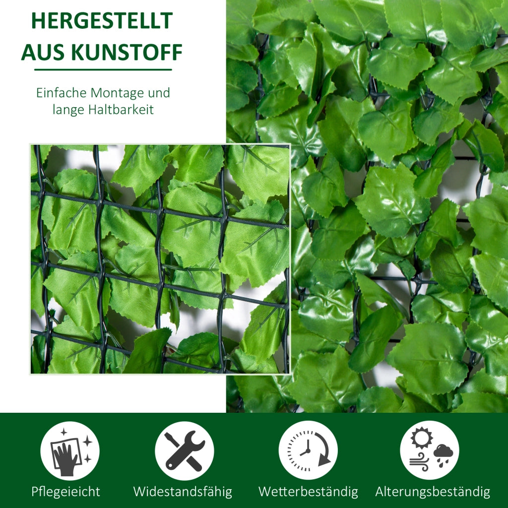 BARRERA VEGETALE ARTIFICIALE 300x150 cm Verde Chiaro PE per balcone e terrazza