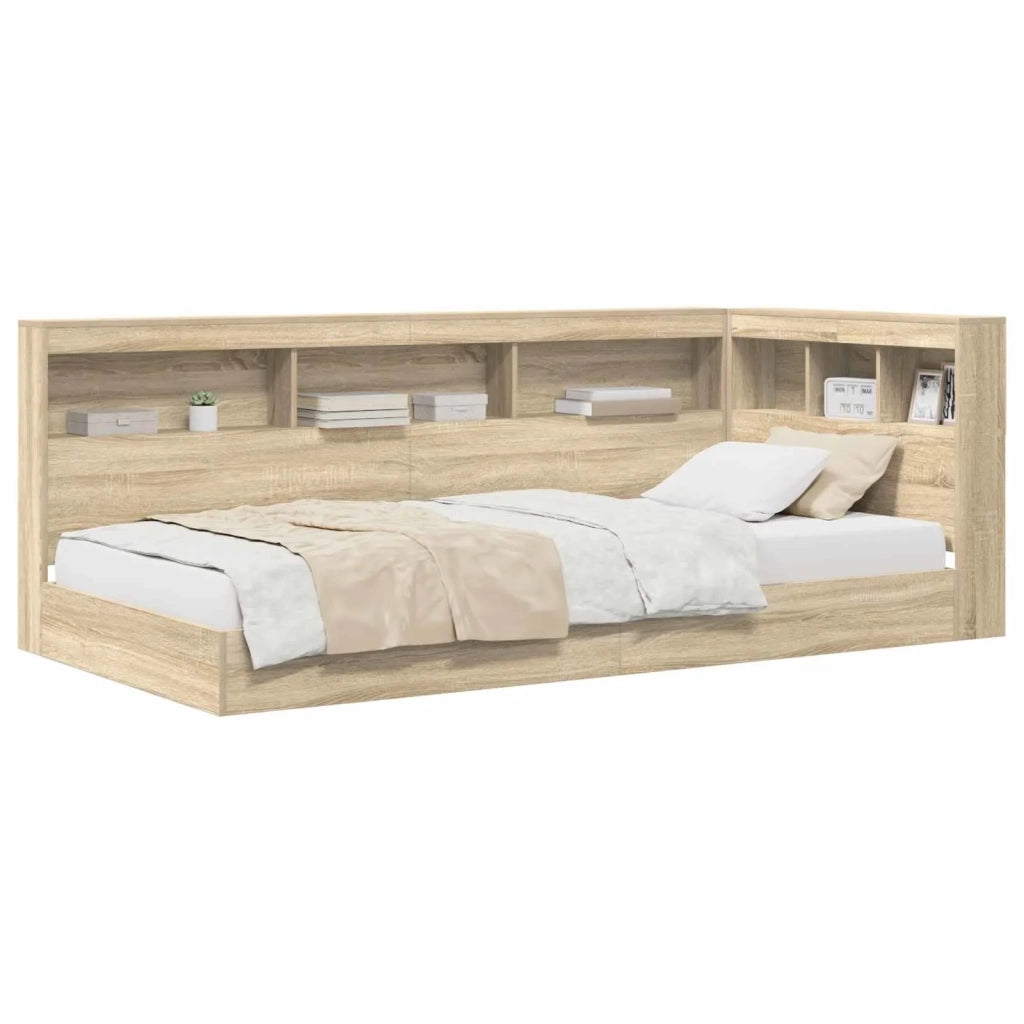 Letto Libreria Rovere Sonoma 75 x 190 cm Legno multistrato 3335755