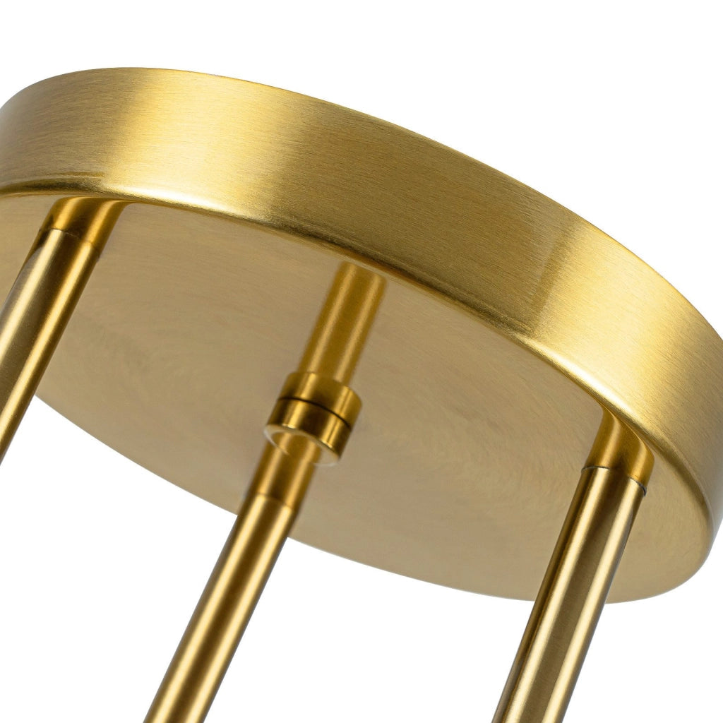 ZMH Lampada da soffitto vintage dorata 6 fiamme E27 per soggiorno