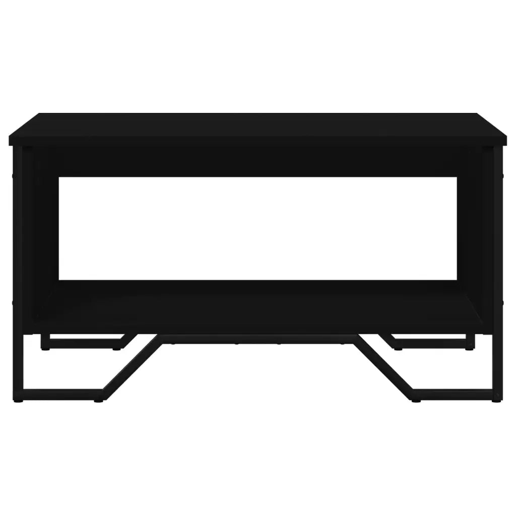 vidaXL Tavolino da Salotto Nero 75x51x40 cm in Legno Multistrato