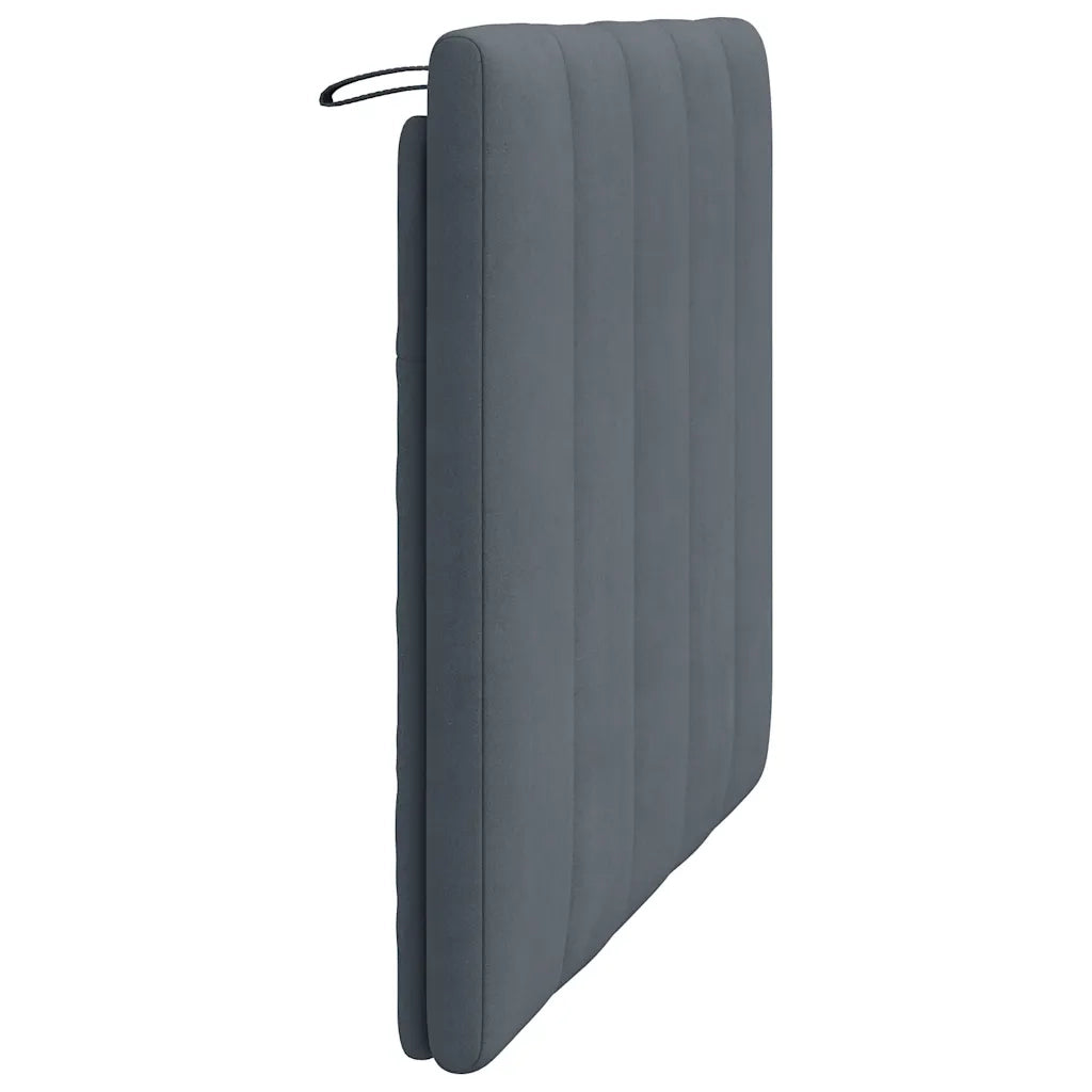 Cuscino Testiera Hanko Grigio Scuro 100 cm in Velluto CFW6939366