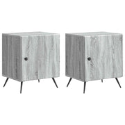 Armadio da Notte 2 pcs Grigio Sonoma 43 x 34,5 x 50 cm