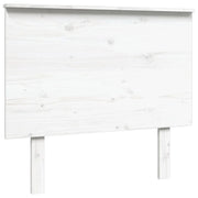 Testiera | Testata per Letto Bianca 94x6x82,5cm in Legno Massello di Pino