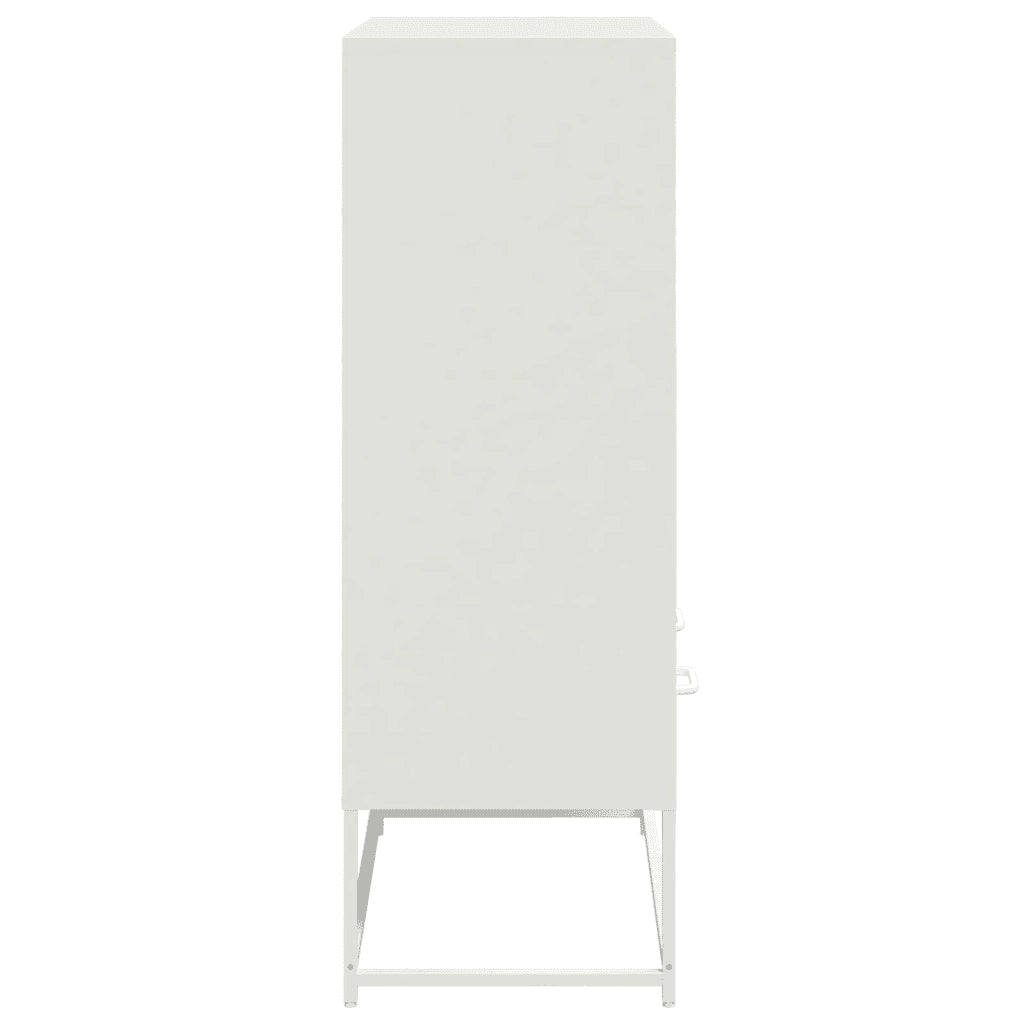 Credenza | Madia | Buffet da pranzo | Armadio da pranzo Bianca 68x39x111,5 cm Acciaio