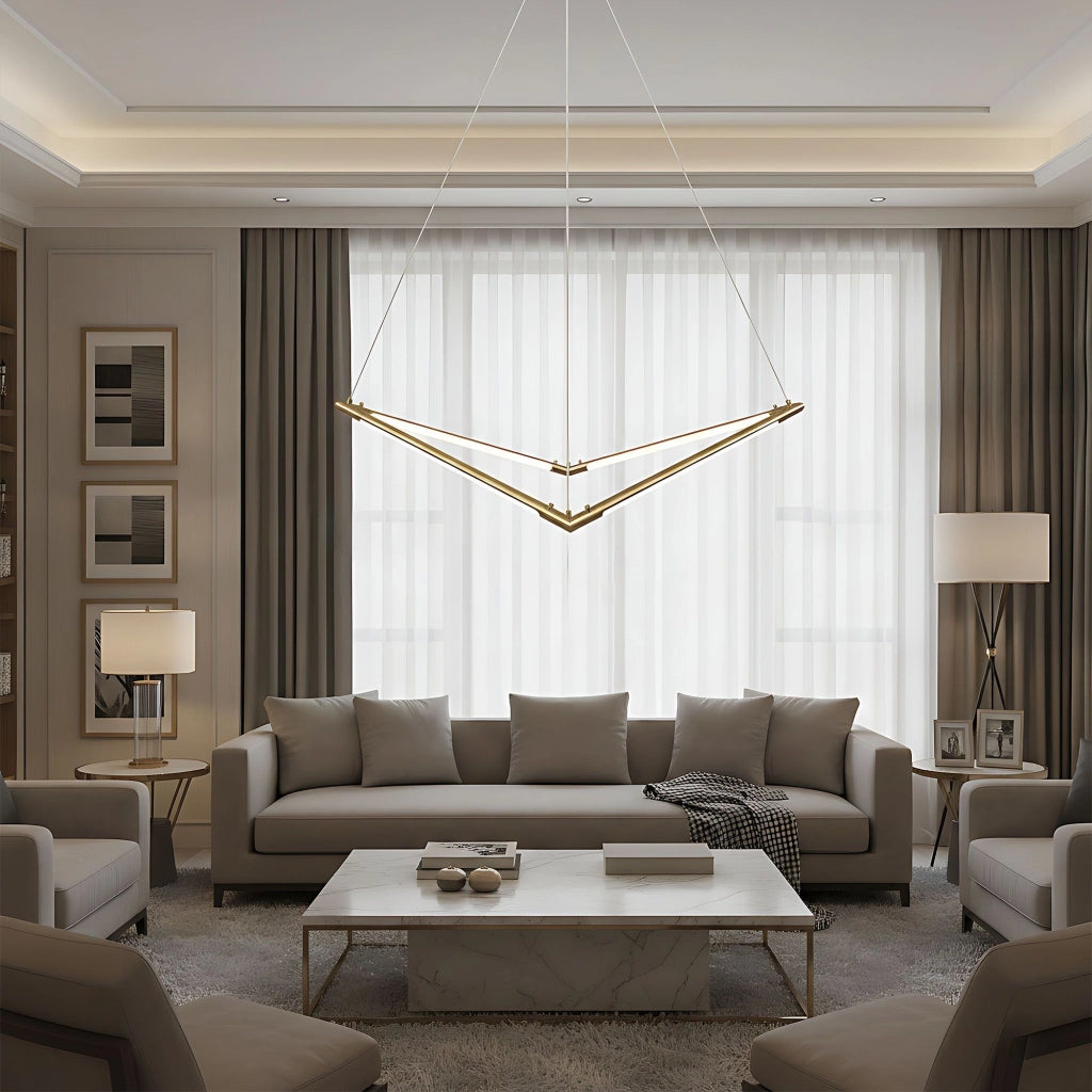 Lampada Da Soffitto Led App1776-cp Brush Gold