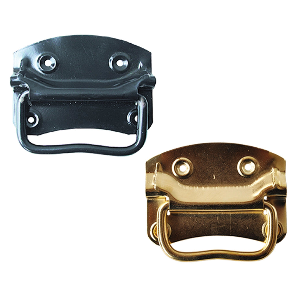 MANIGLIA AMERICANA PER BAULI mm   90 nera- 12 pezzi
