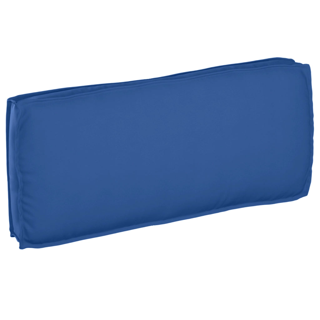 Cuscino per pallet per seduta/schienale Blu Royal 120x50x12 cm in tessuto Oxford