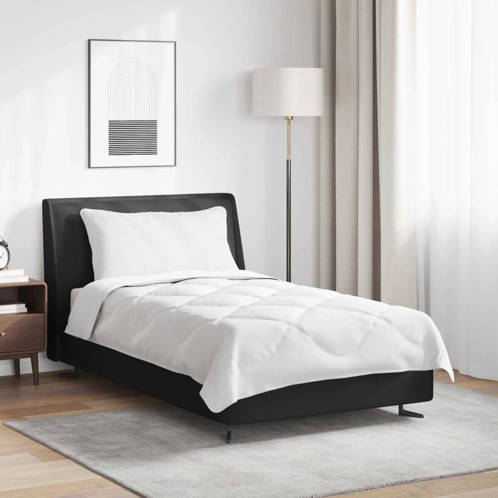Piumone | Duvet per Tutte le Stagioni con cuscino 2 pz Bianco Microfibra