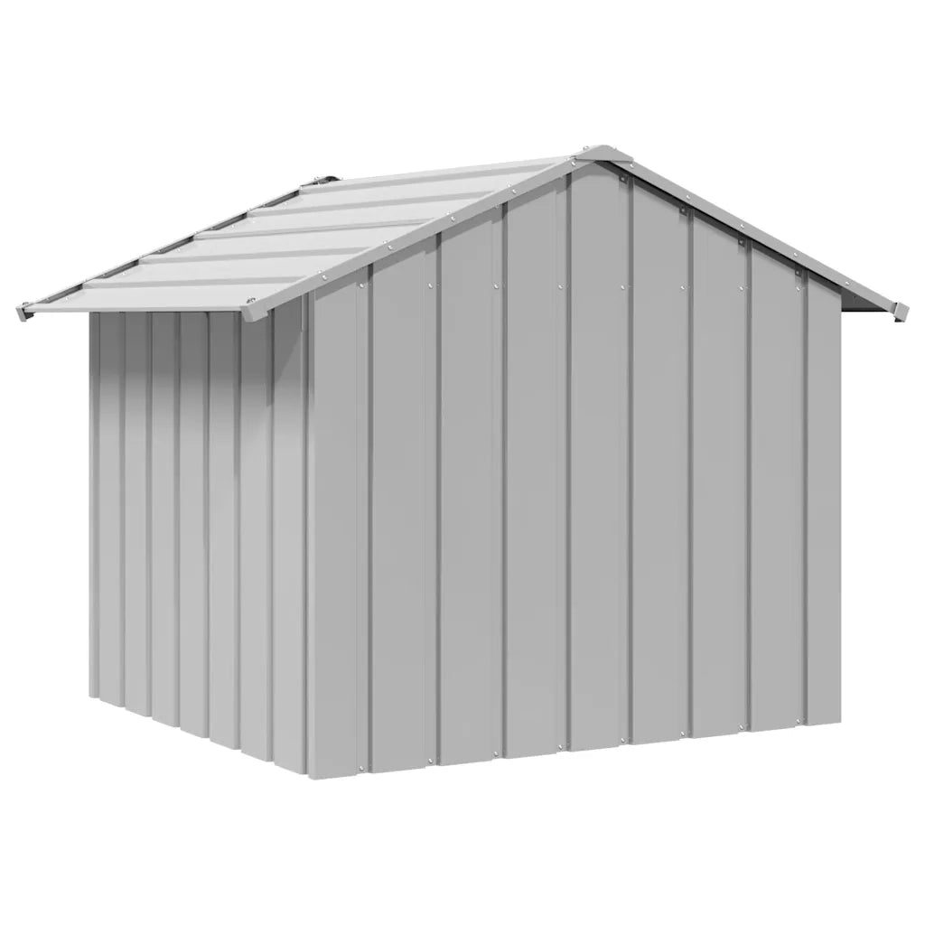 vidaXL Casetta per Cani con Tetto 131x101x102 cm Acciaio Zincato