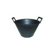 Secchio per muratore con due manici in PE LD nero - ø cm.36 - lt.10